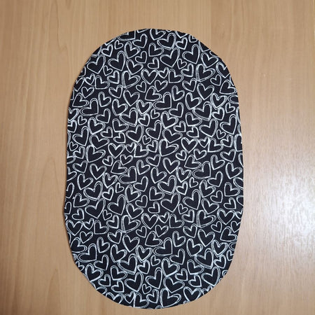 STOMA BAG COVER LARGE BLACK Suitable for Ileostomy, Colostomy, Urostomy
