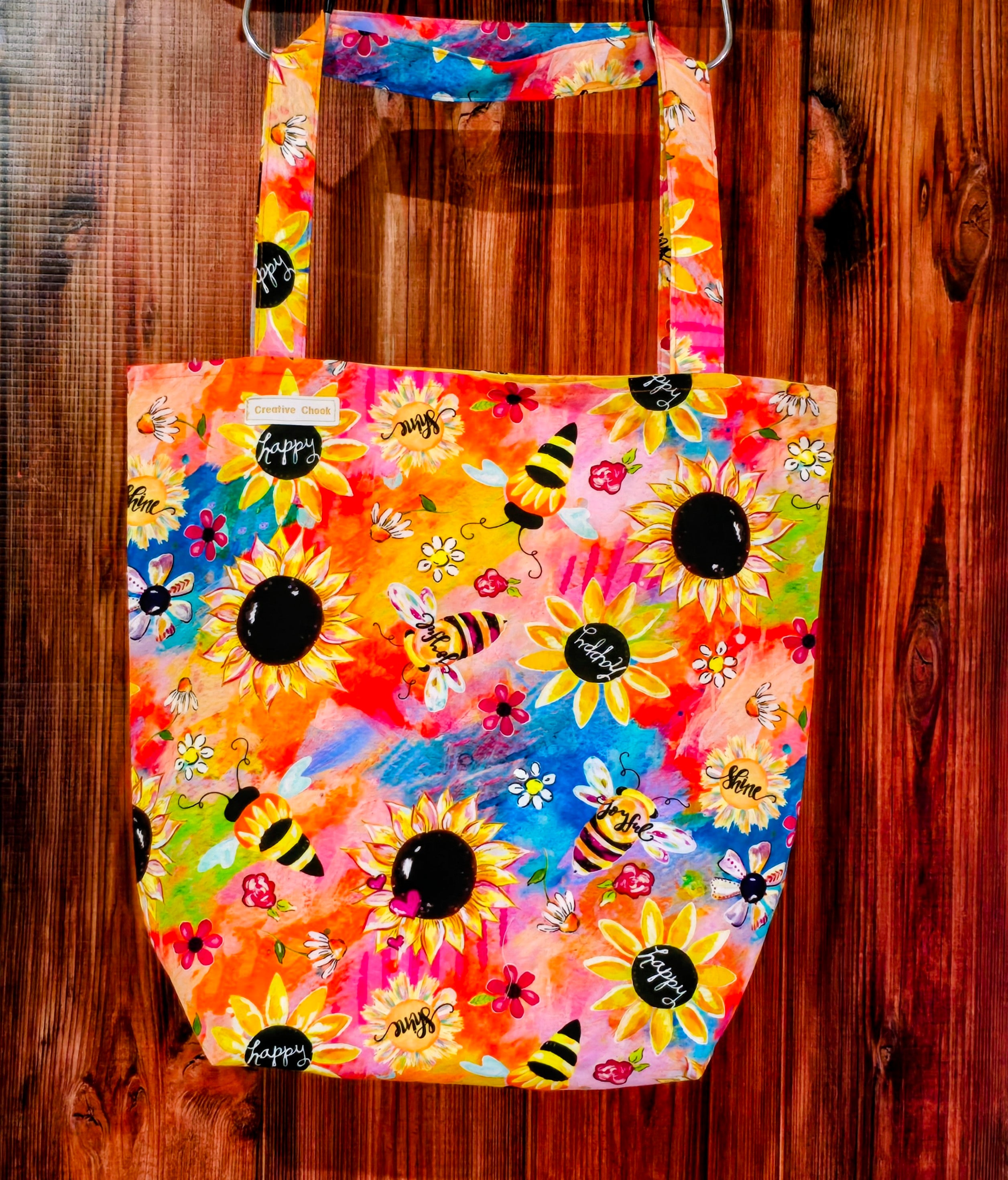 Handmade | Sunflowers | Bees | Tote Bag