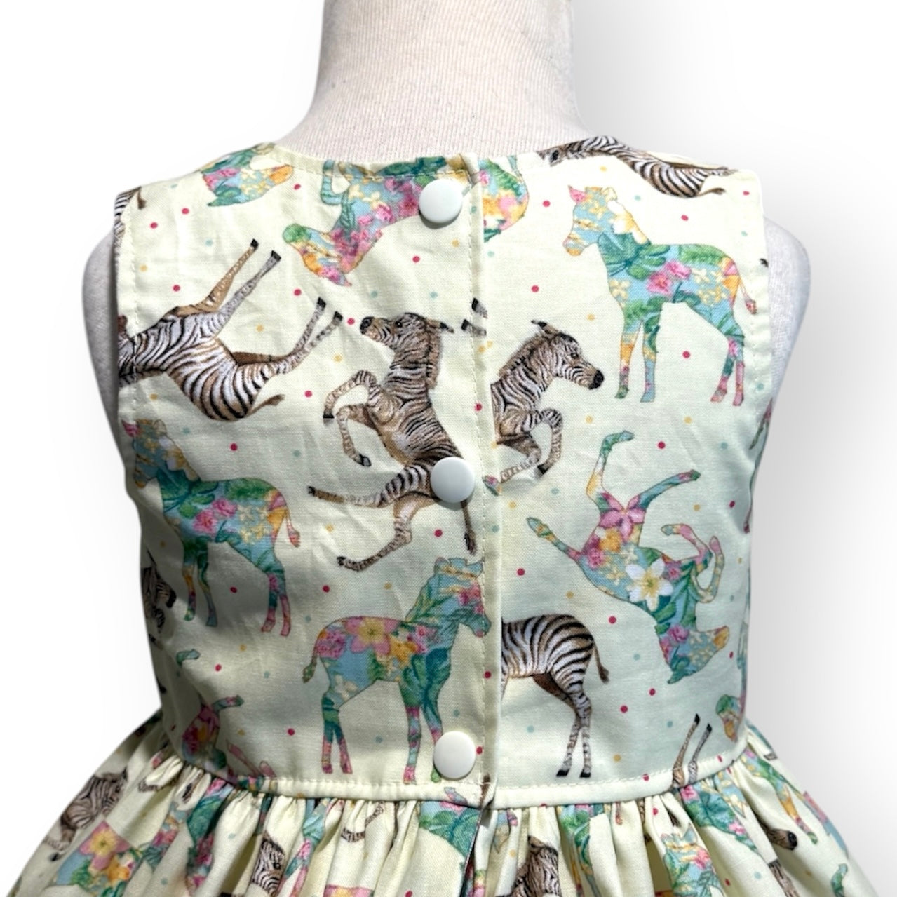 Lemon Zebra Sundress