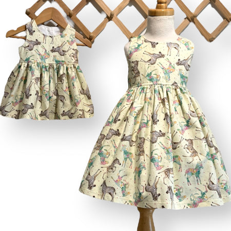 Lemon Zebra Sundress