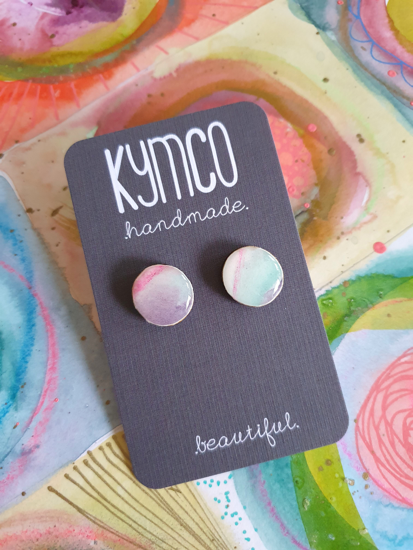 The Tutti Frutti Collection | Resin art jewellery| Stud earrings | Pendants | Brooches