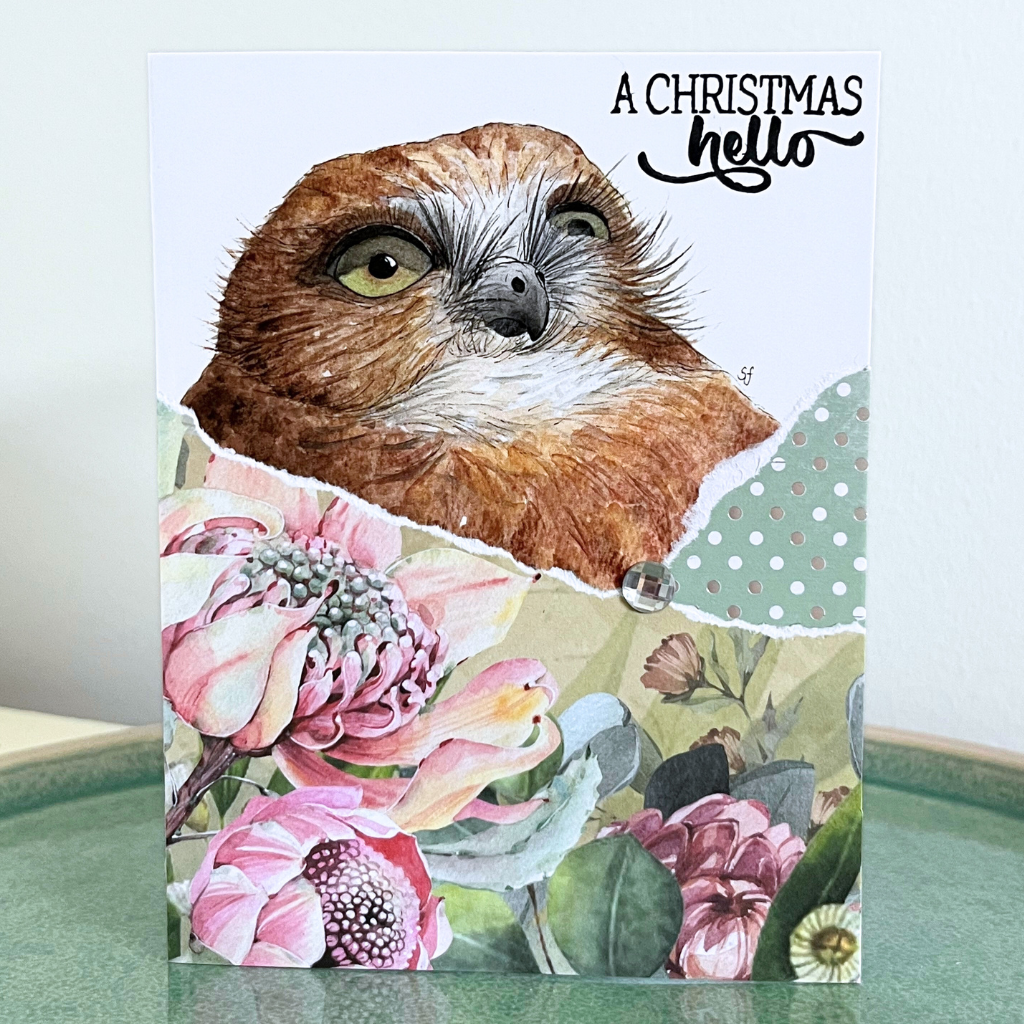 Christmas card - owls (choice of options)