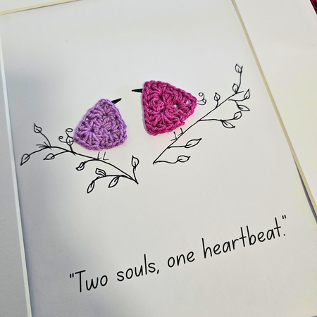 Crochet Framed Art - Friendship-