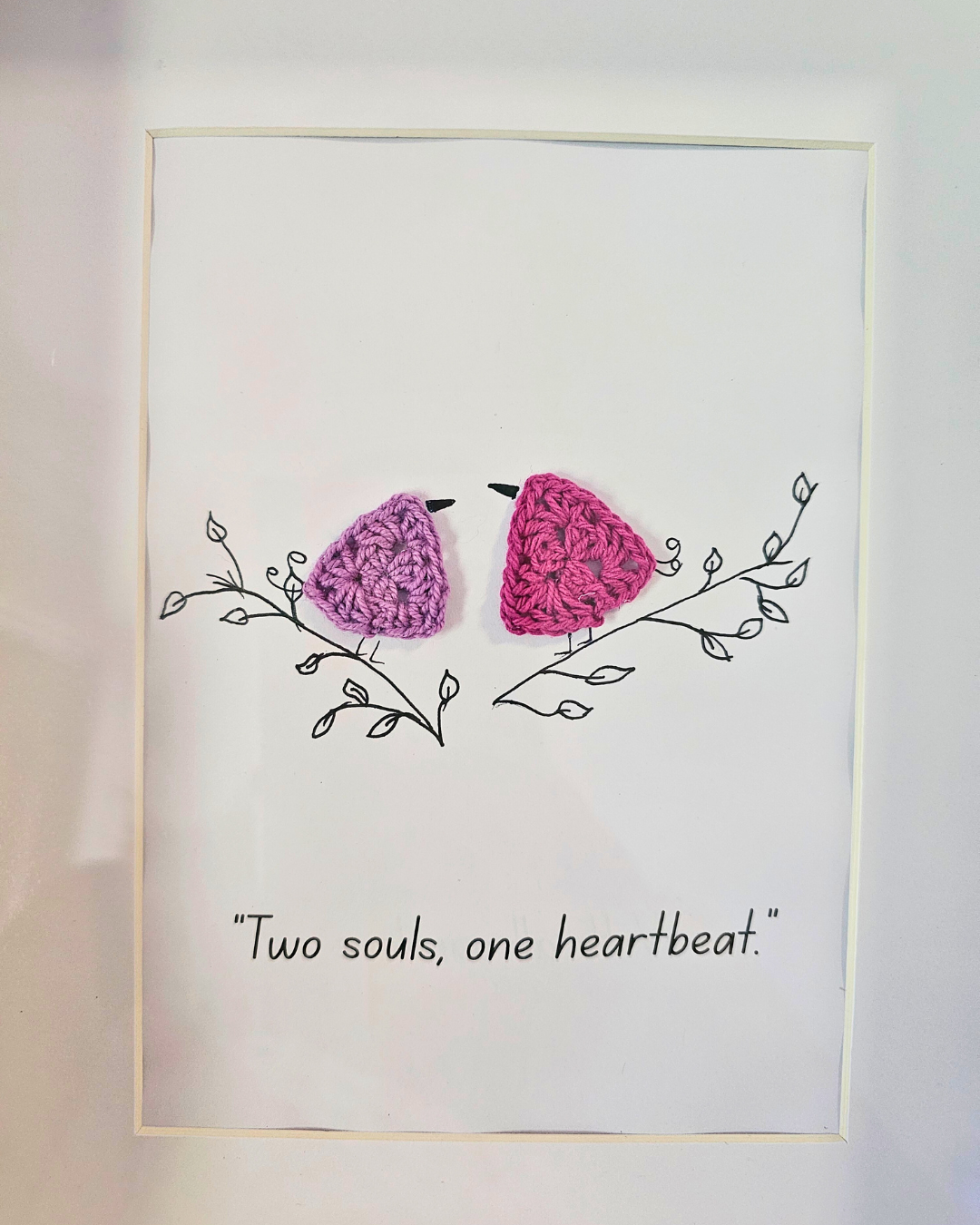 Crochet Framed Art - Friendship-