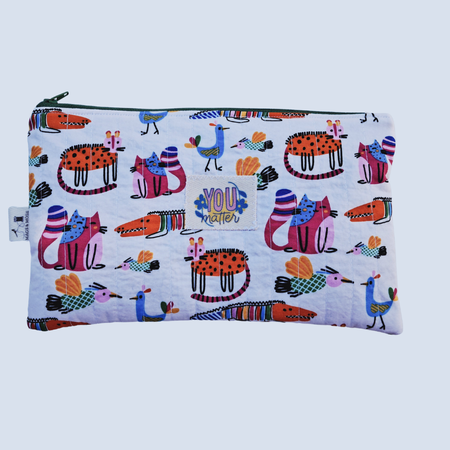 Fun Quilted Pencil/Makeup Case