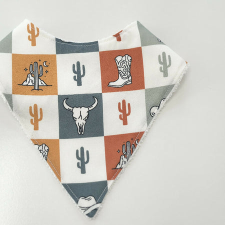 Cowboy bandana bib