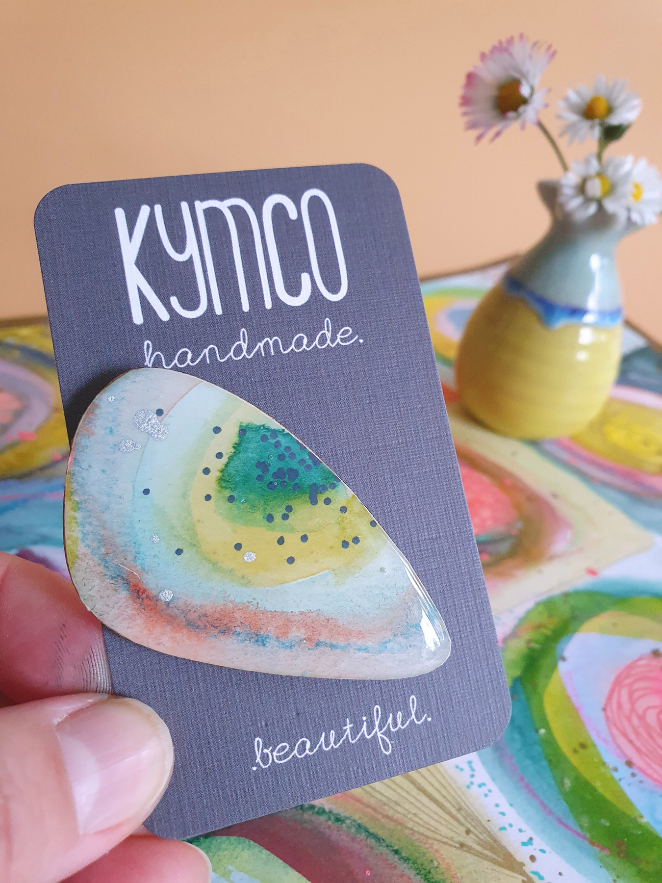 The Tutti Frutti Collection | Resin art jewellery| Stud earrings | Pendants | Brooches