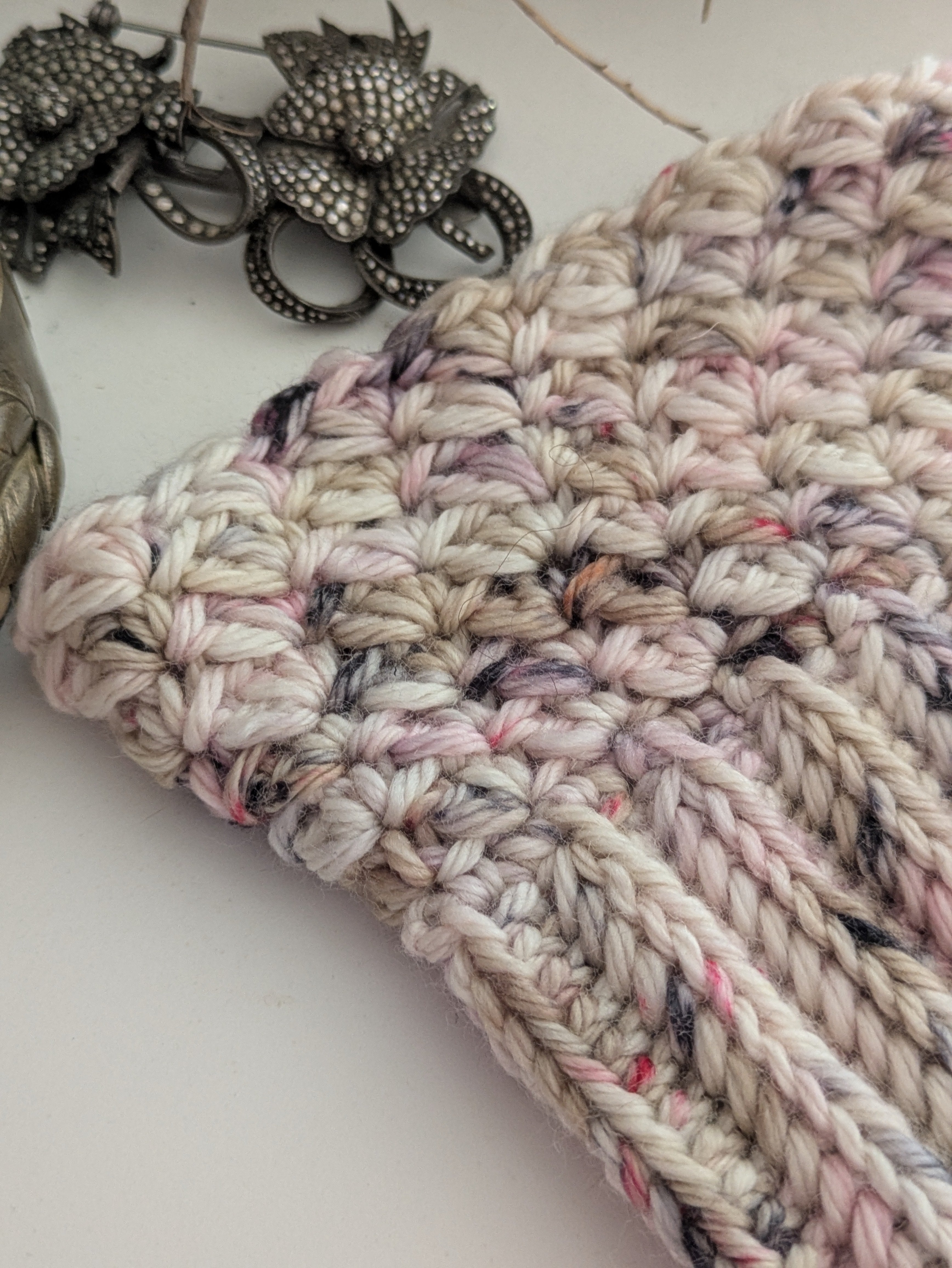Ruffly Wrist Warmers Crochet Fingerless Gloves