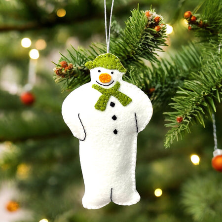 The Snowman Handmade Felt Christmas Ornament