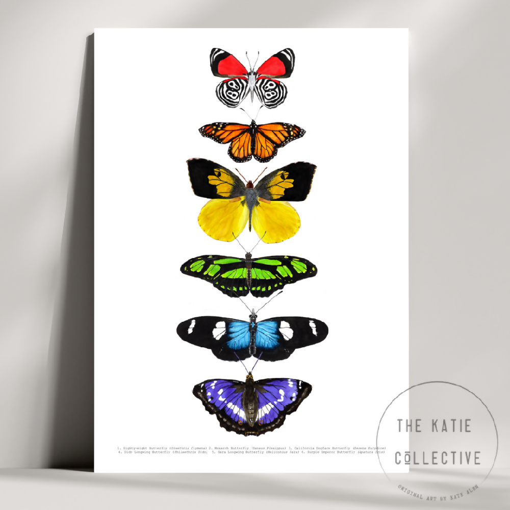 the katie collective - rainbow butterfly collage (2)