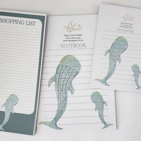 Whale Shark Handmade stationery pack