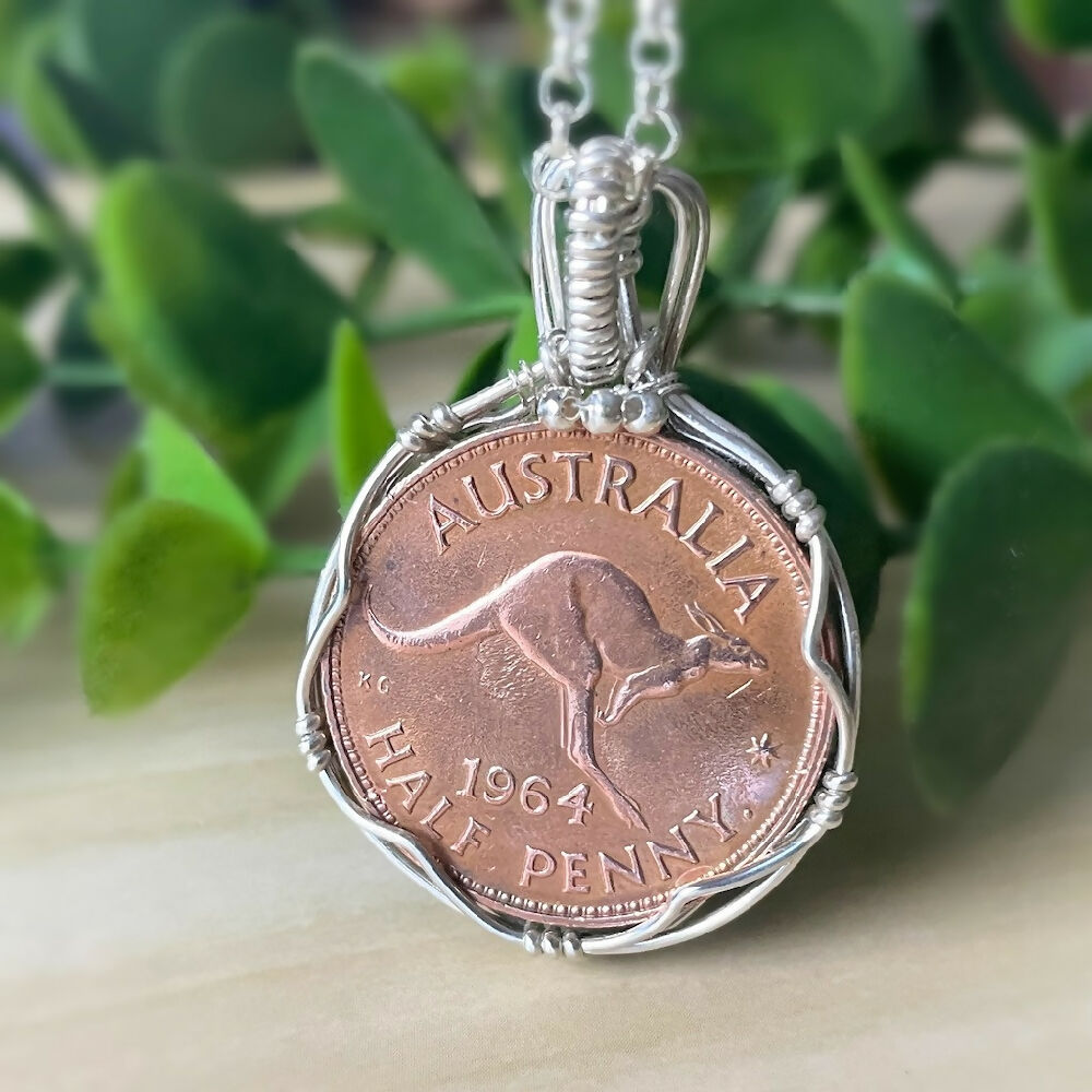 Australian Halfpenny Pendant - Choose Your Year