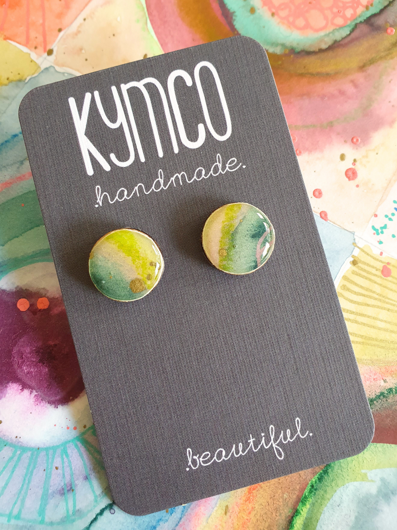 The Tutti Frutti Collection | Resin art jewellery| Stud earrings | Pendants | Brooches