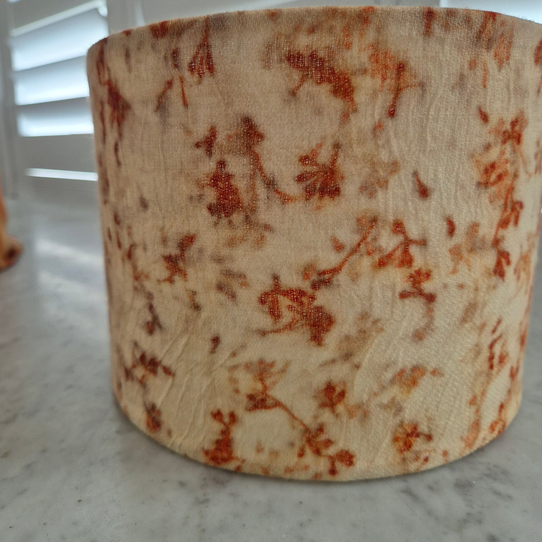 Gumnut ecoprinted lampshade uniquely Australian