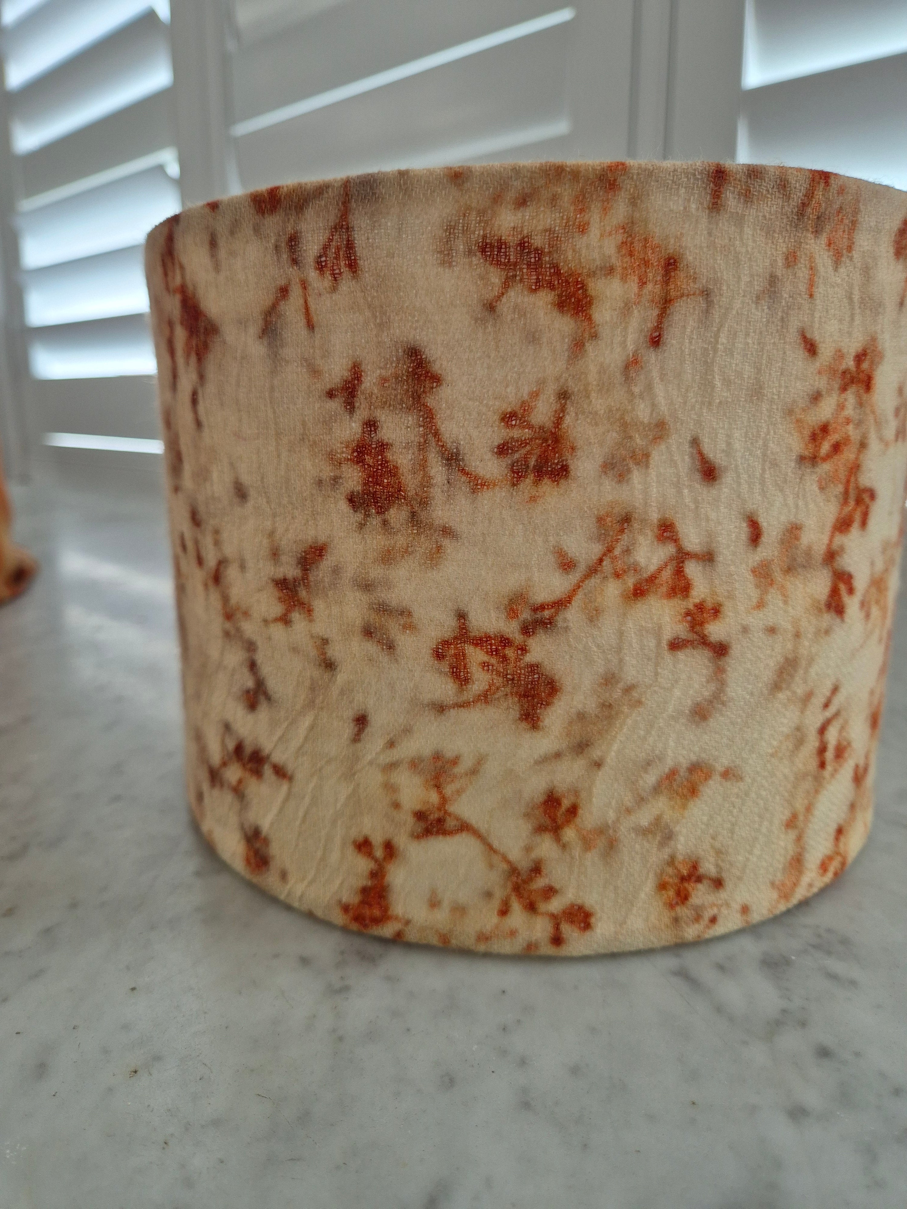 Gumnut ecoprinted lampshade uniquely Australian