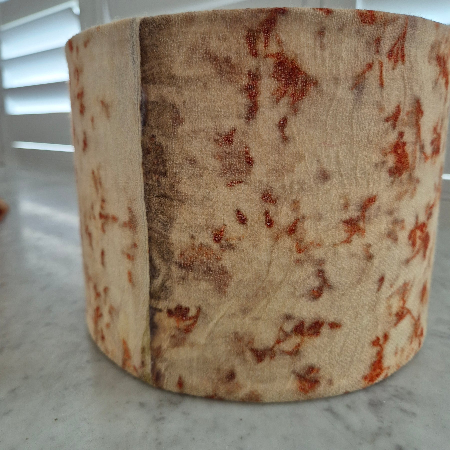 Gumnut ecoprinted lampshade uniquely Australian