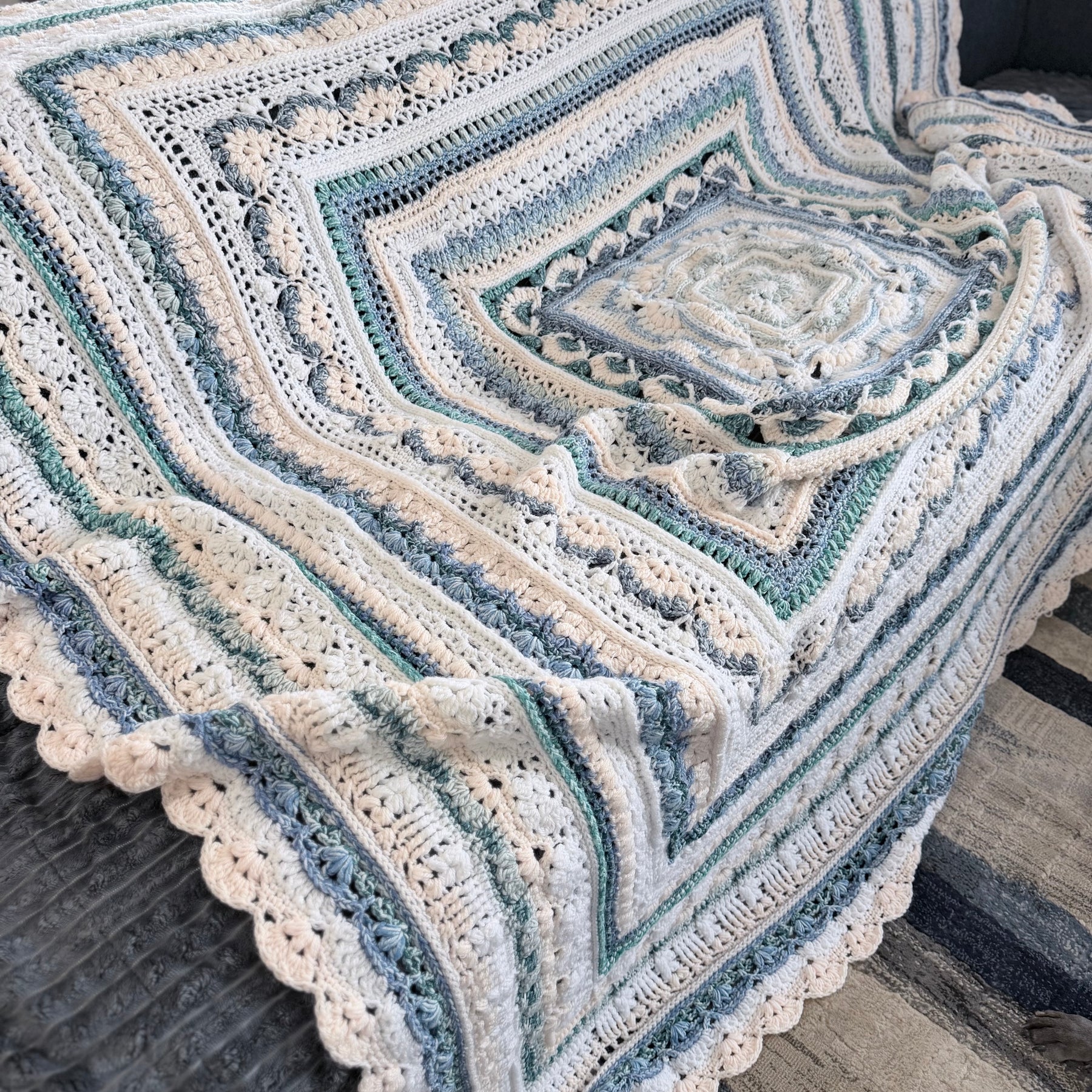 #006 - Pheonix - Large Crocheted Blanket