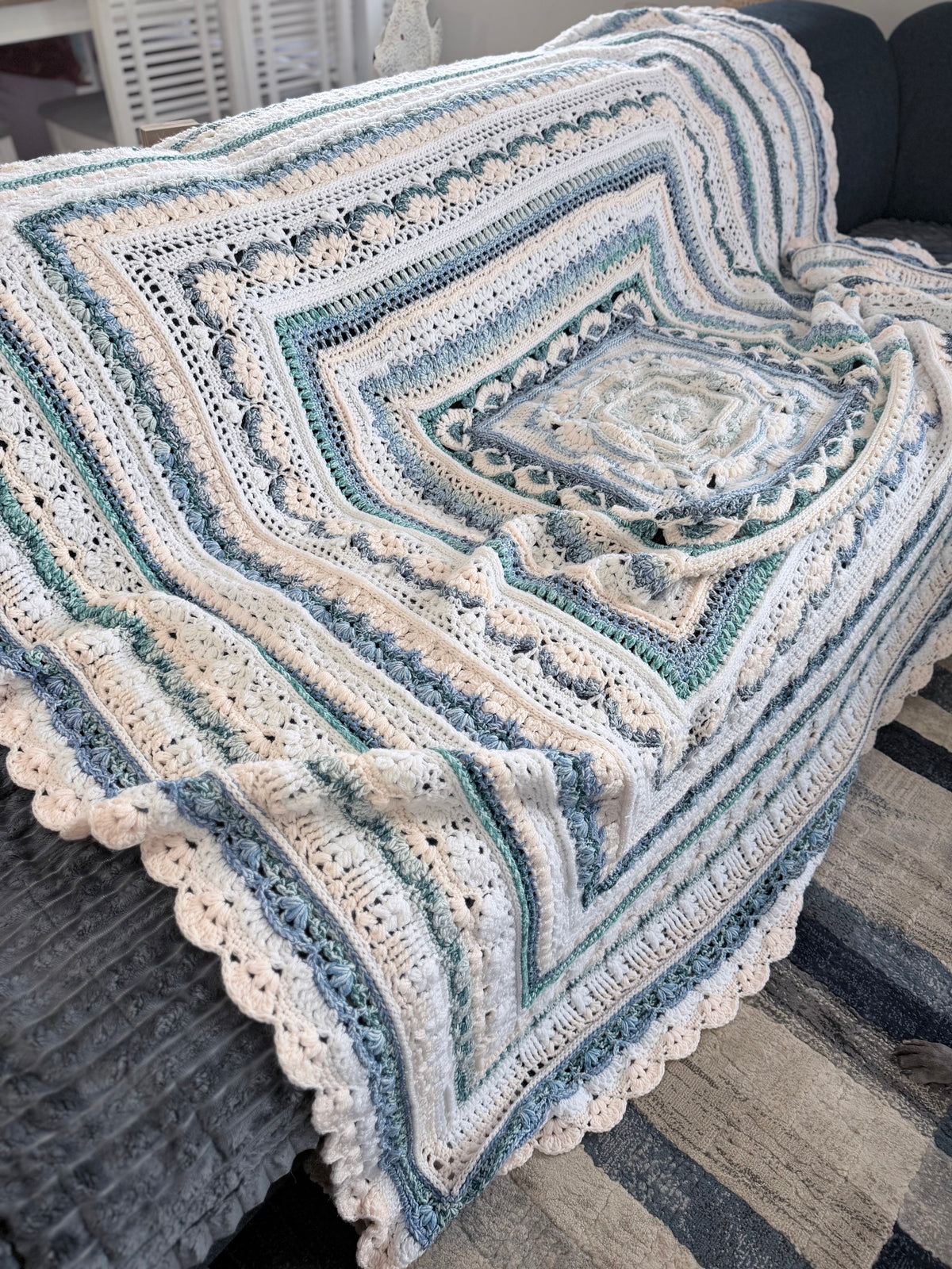 #006 - Pheonix - Large Crocheted Blanket