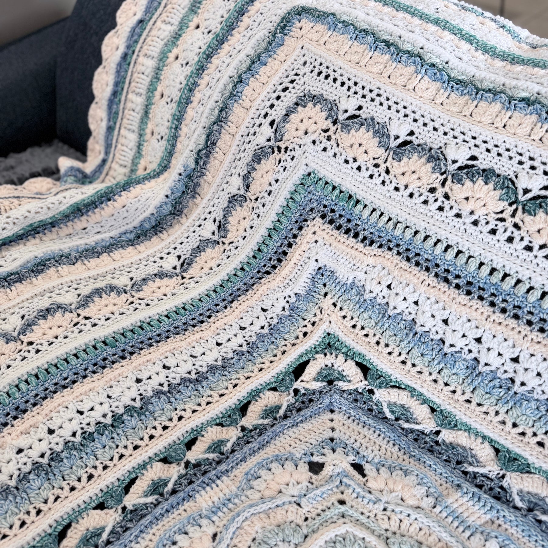 #006 - Pheonix - Large Crocheted Blanket