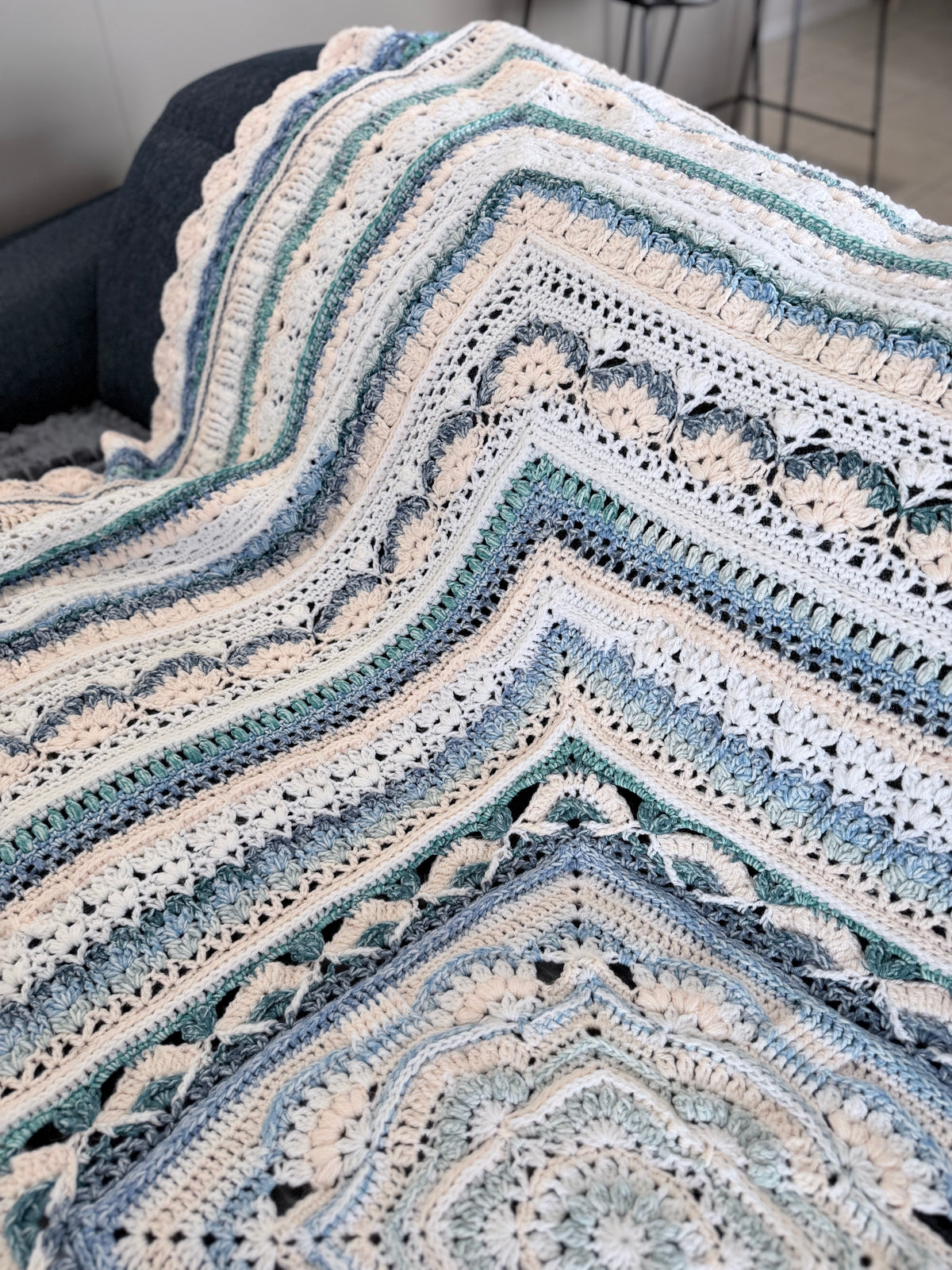 #006 - Pheonix - Large Crocheted Blanket