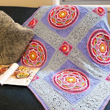 #100 Medium Size Blanket Main Colour Blue