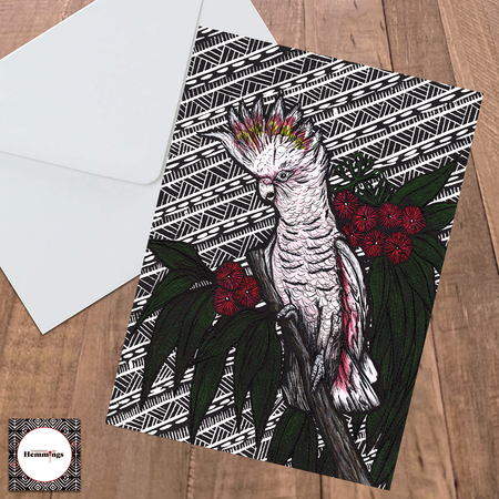 Major Mitchell Cockatoo Greeting Card + Envelope
