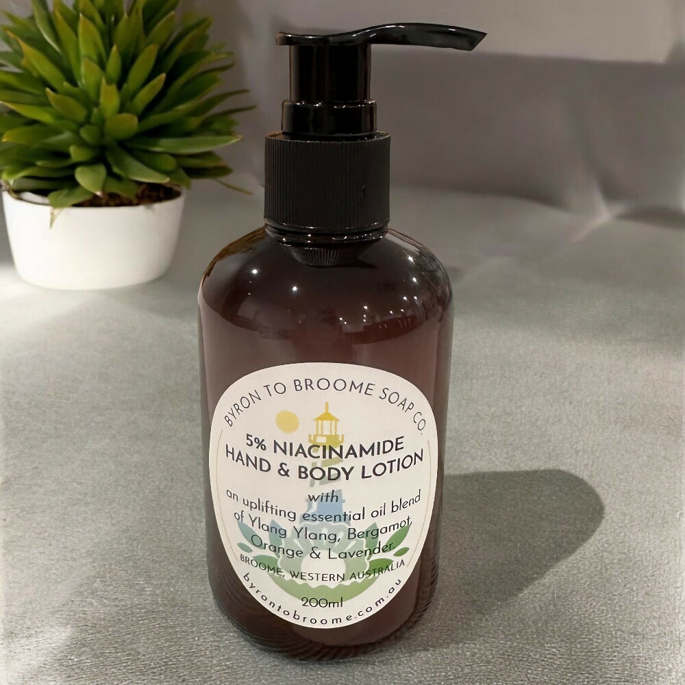 Hand & Body Lotion with 5% Niacinamide - Uplifting Essential Oil Blend