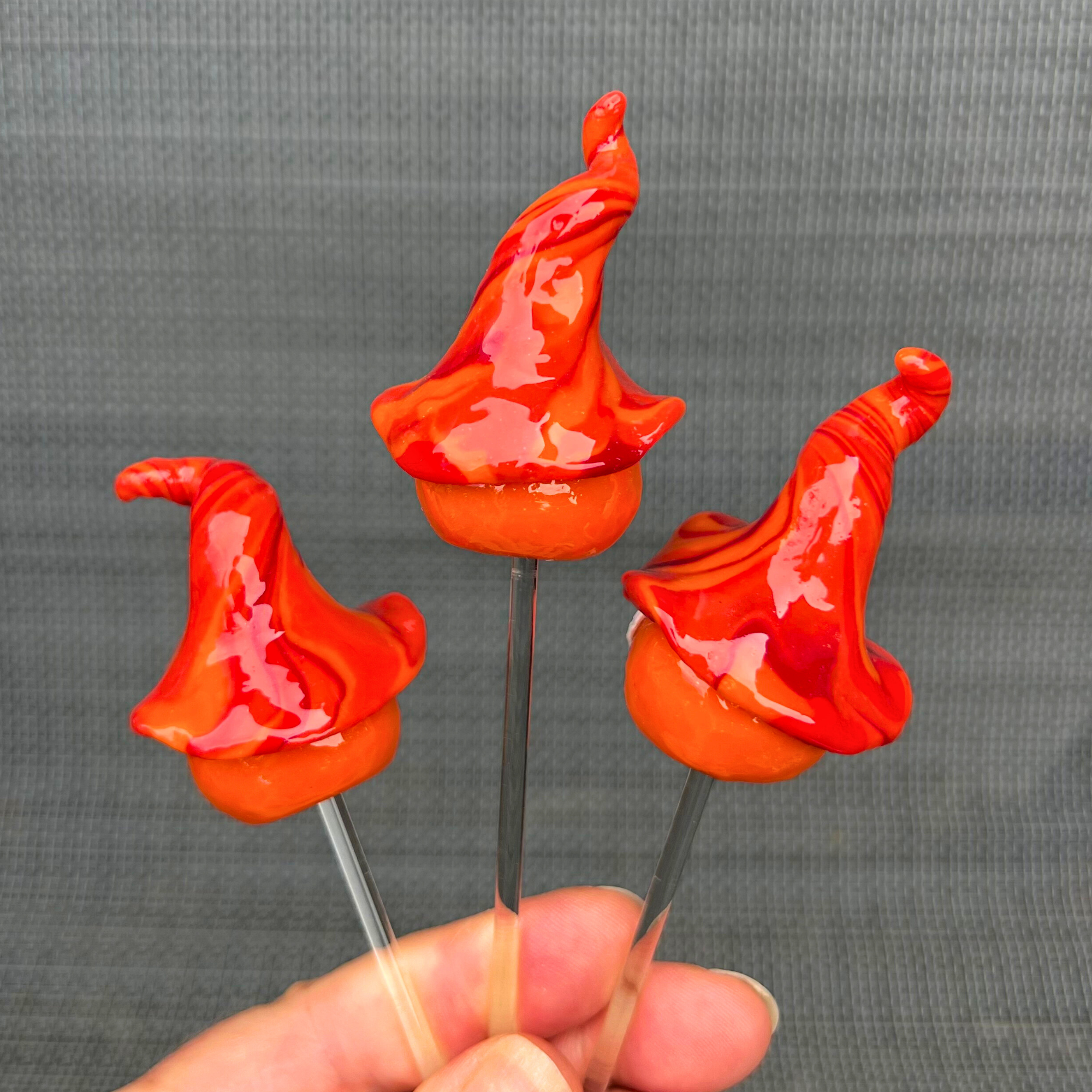 Whimsical gnome trio - Sol, Blaze & Helio