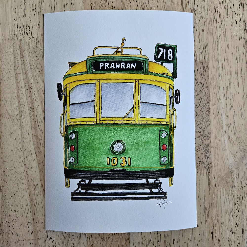 art print - the melbourne series - prahran tram