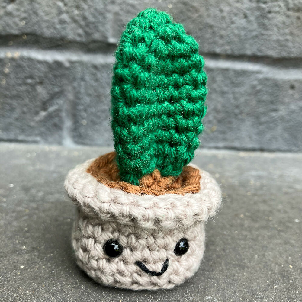 Crochet Tall Cactus Mini Buddy