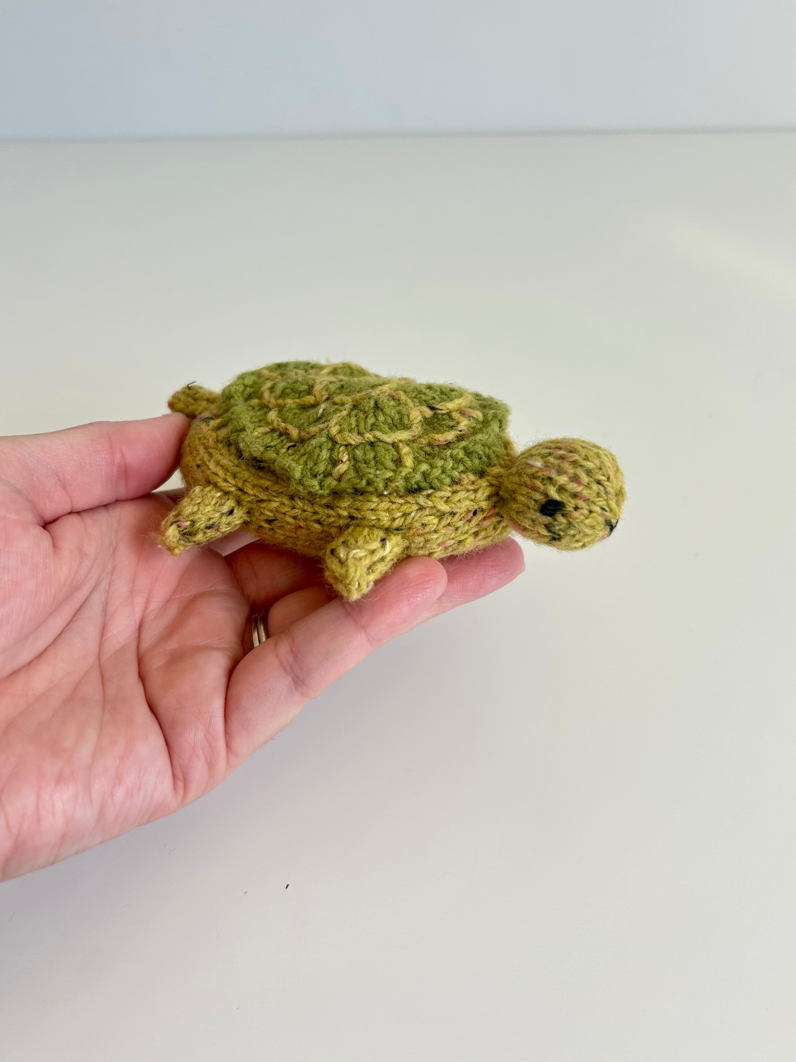 Hatching Turtle Surprise Toy | Hand Knitted | Merino Wool | One of a Kind
