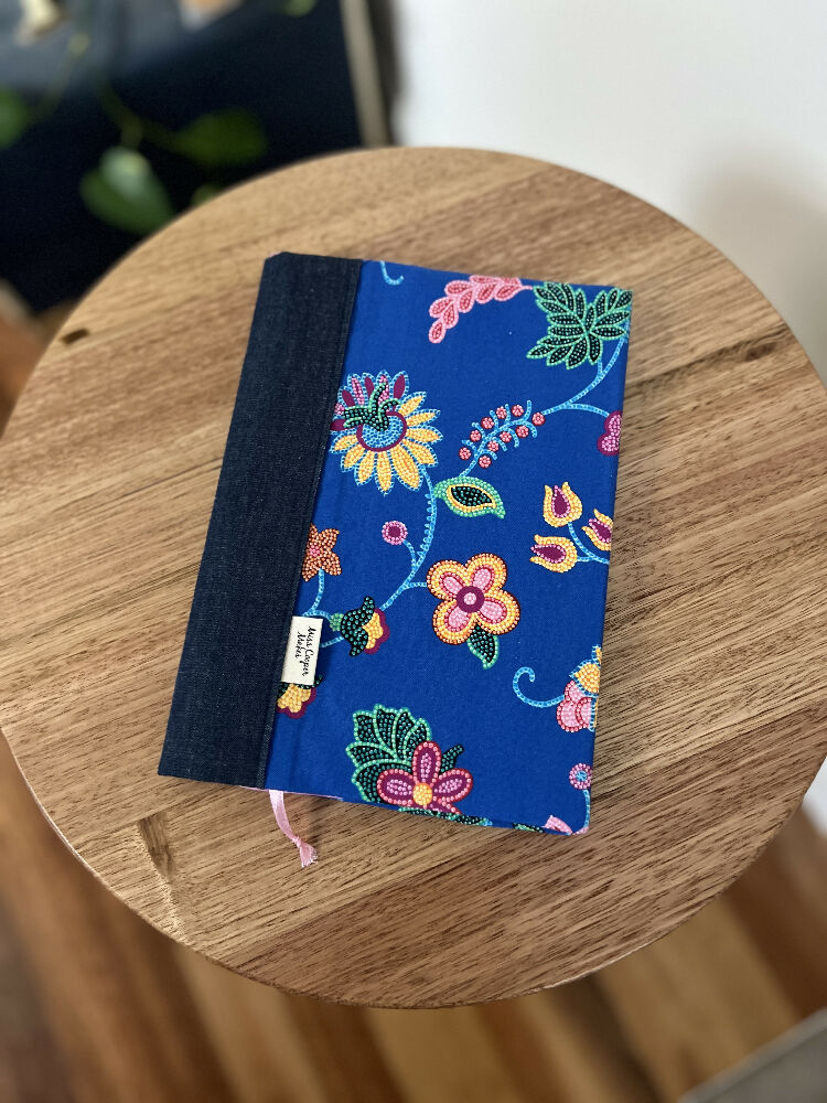 Notebook Cover - Fiesta on Blue - A5