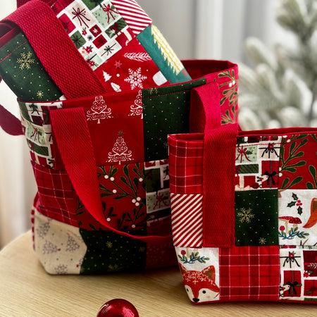 Sustainable  Christmas Gift & Keepsake lined Bags