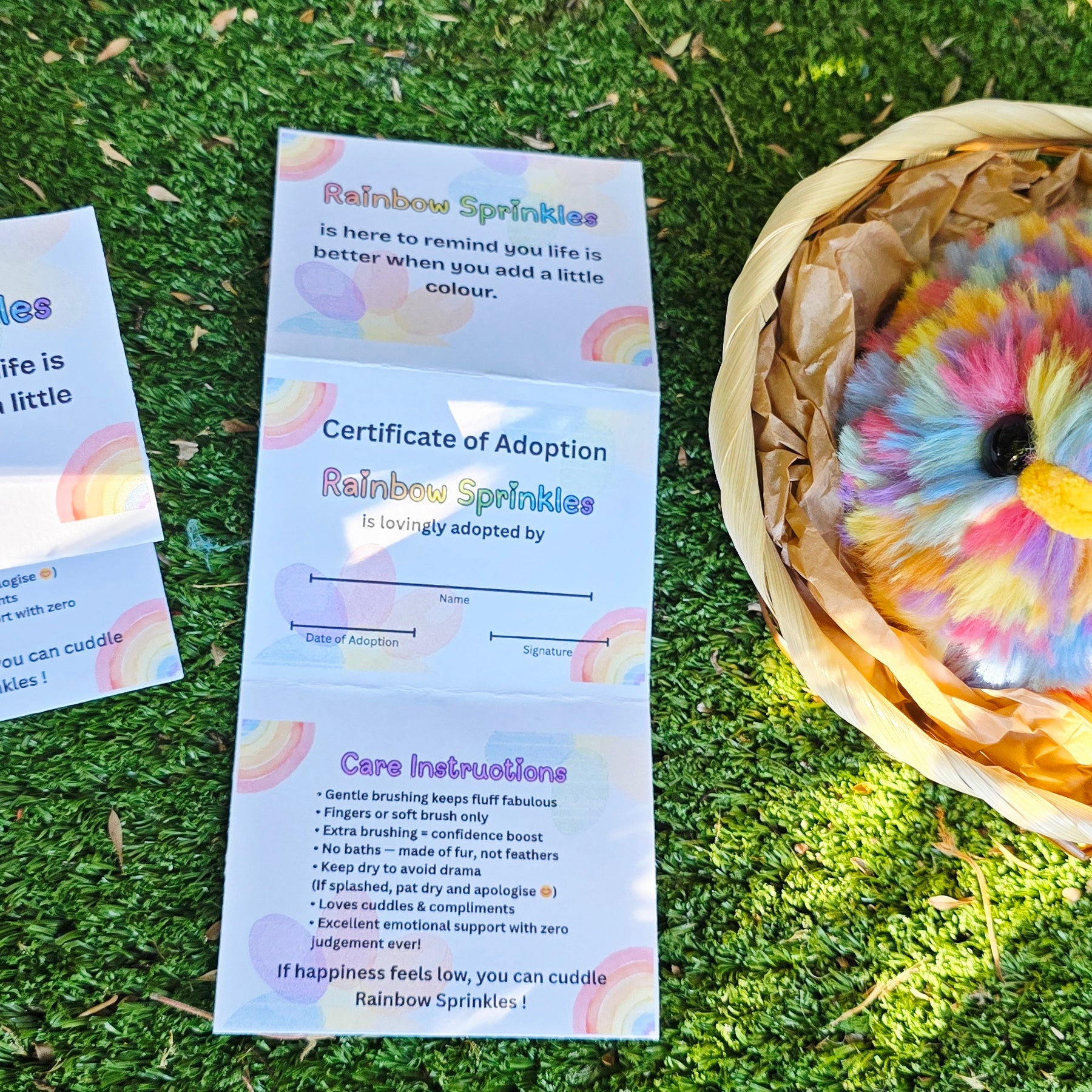 Rainbow Sprinkles (Crochet Chicken)