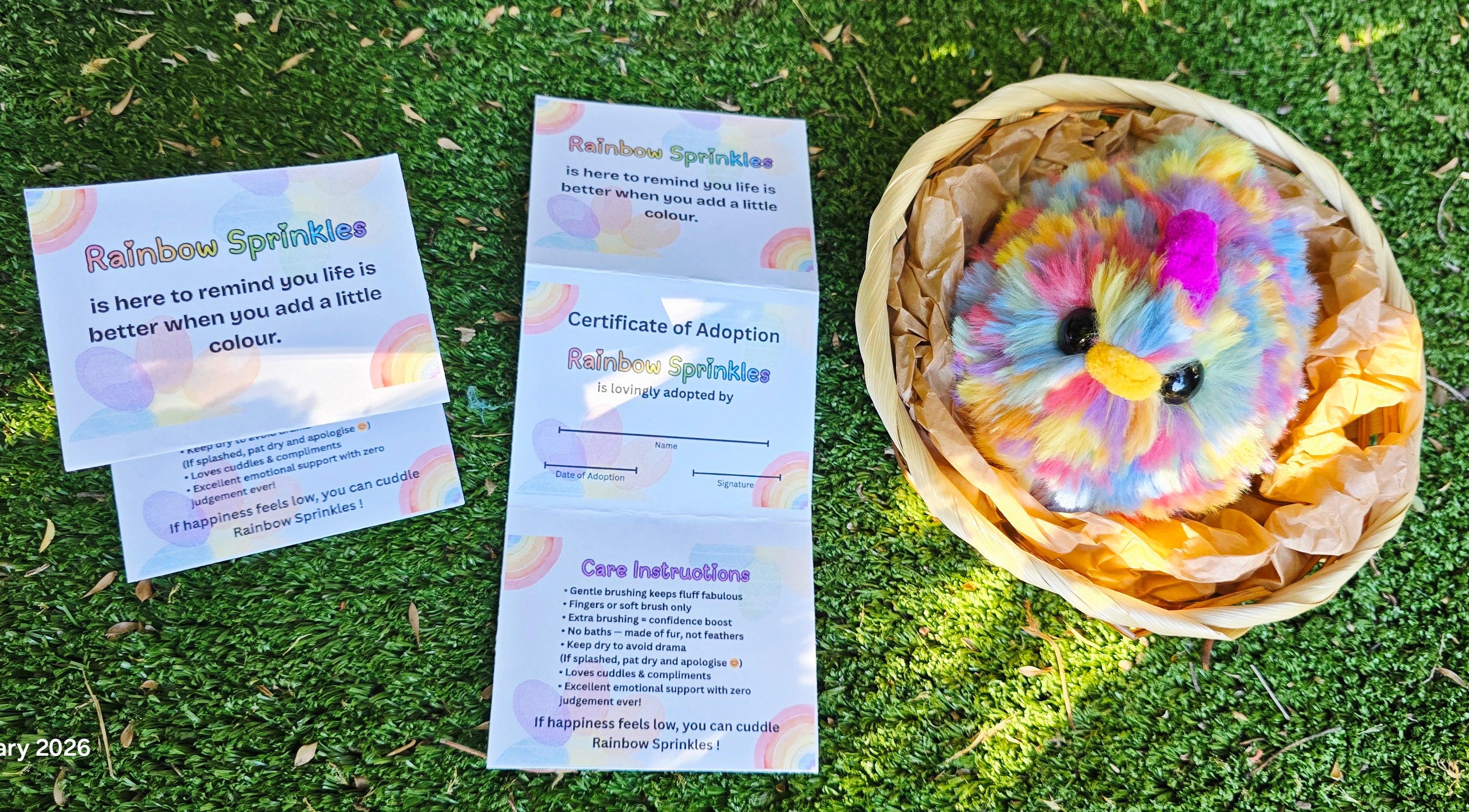 Rainbow Sprinkles (Crochet Chicken)