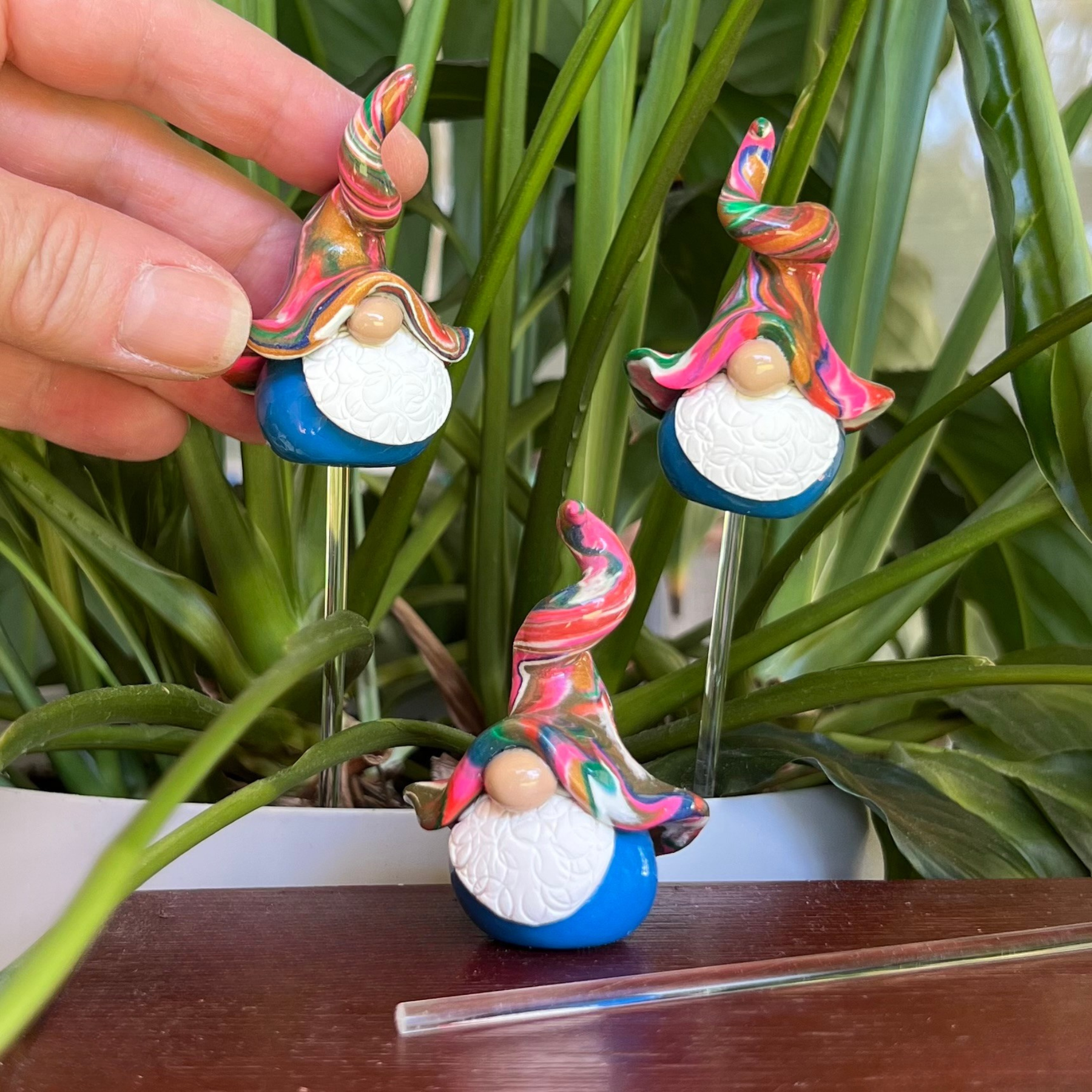 Whimsical gnome trio - Canute, Dagan & Denby