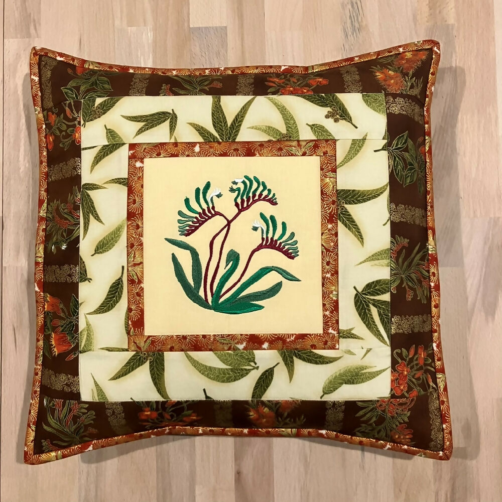 cushion-cover-handmade-Australia-kangaroo-paw