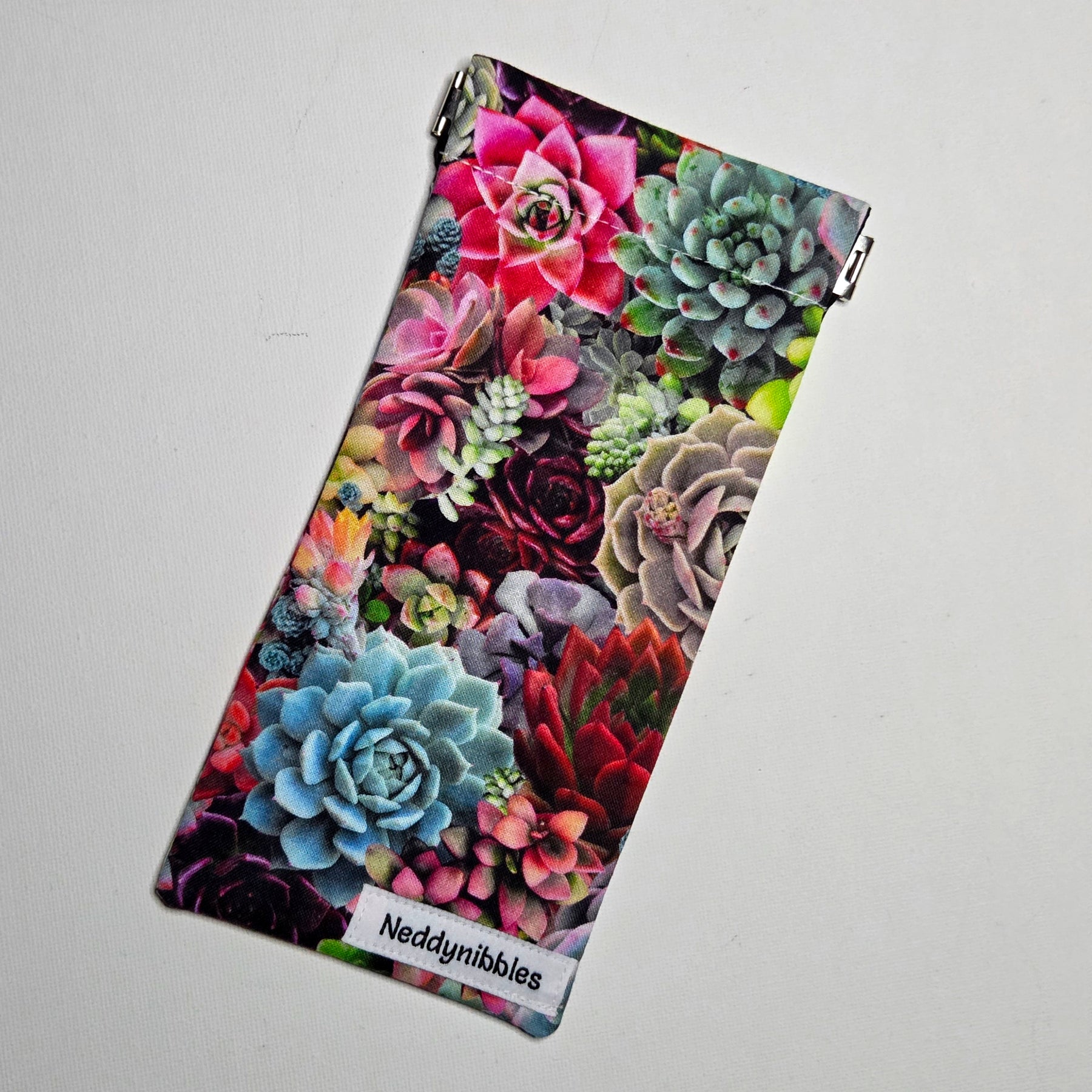 Sunglasses Pouch in Succulent fabric