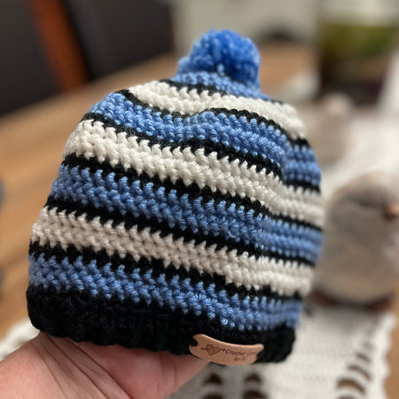 Crochet Kids’ Stripes Beanies