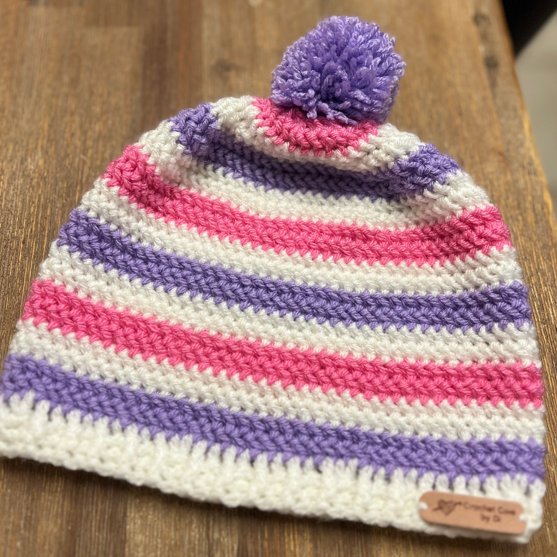 Crochet Kids’ Stripes Beanies