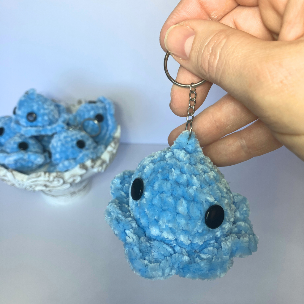 Crochet Octopus Key Ring Plushie | Bag Charm
