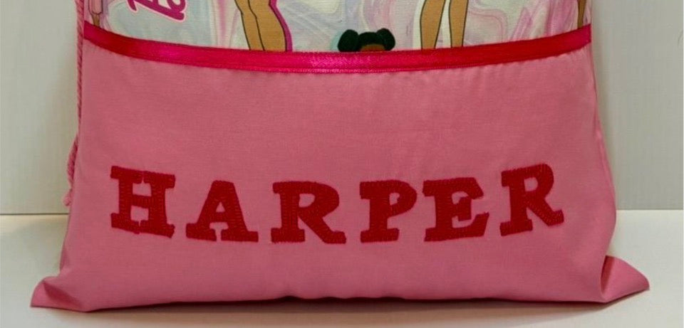 Children's Library Bag , Handmade, Personalised