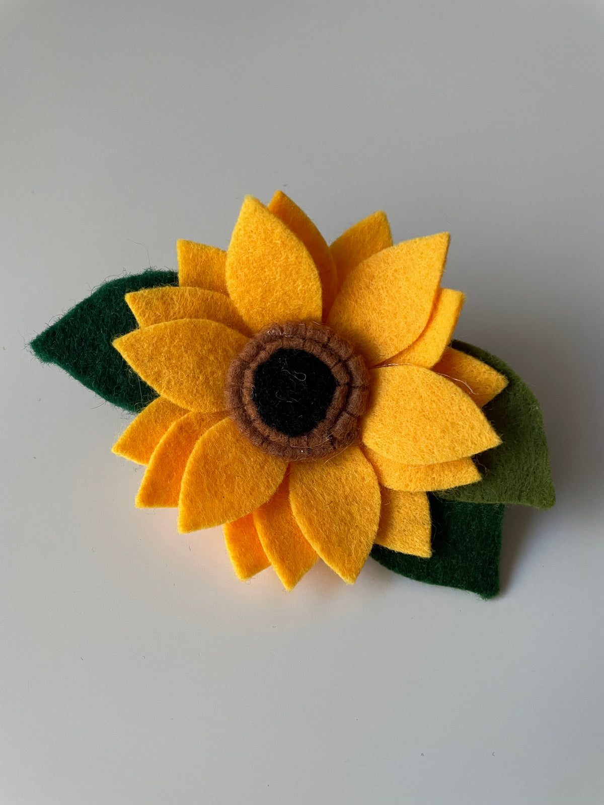 Sunflower brooch