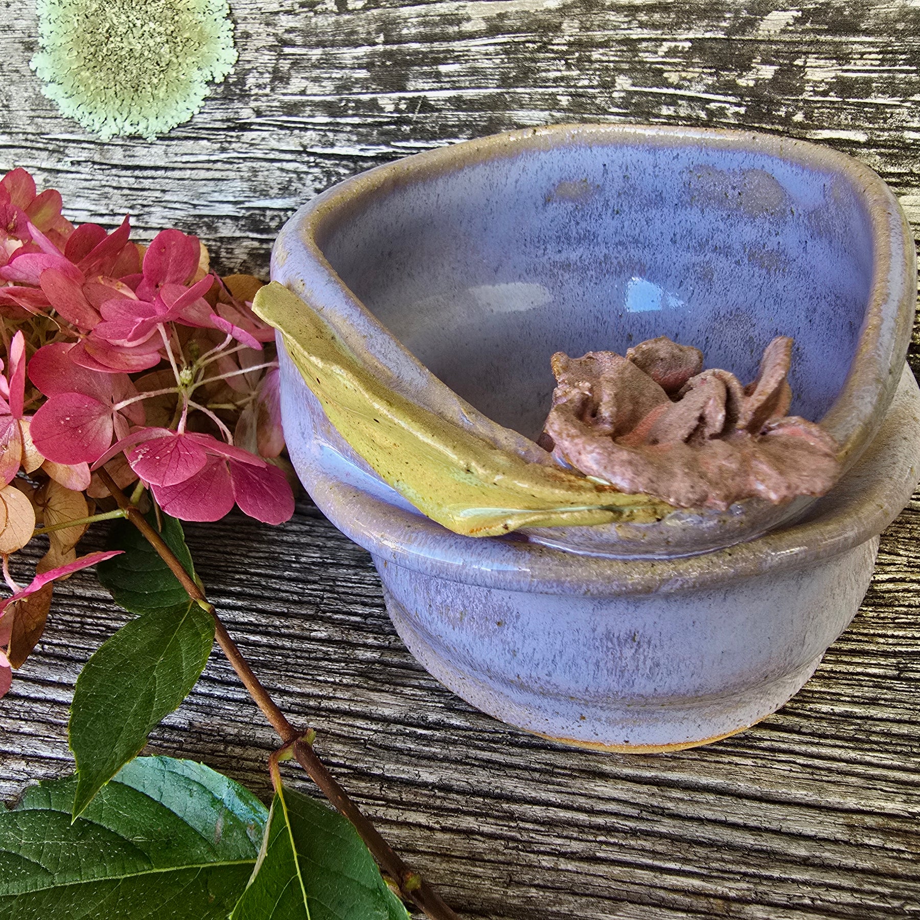 Lavender folded bowl