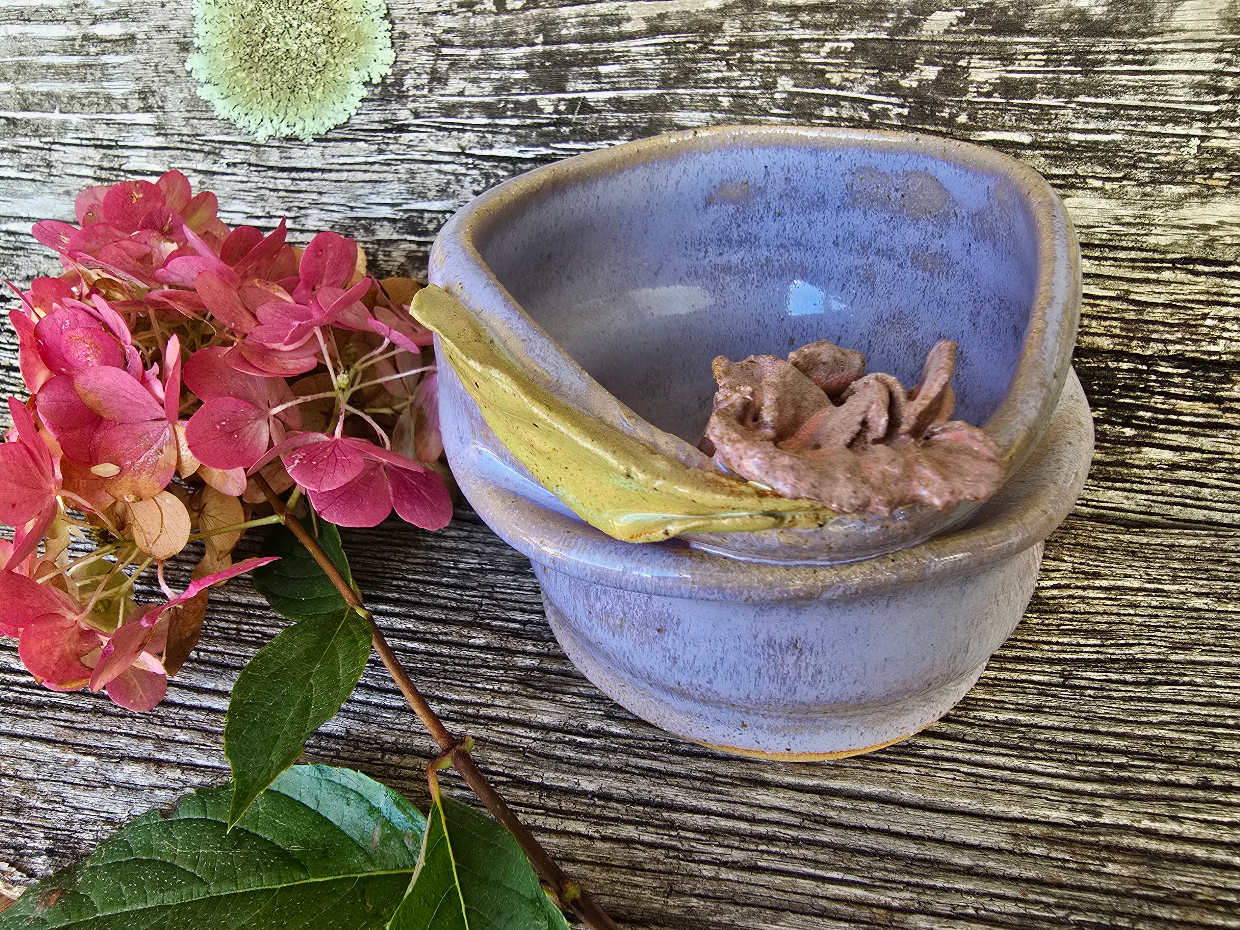 Lavender folded bowl