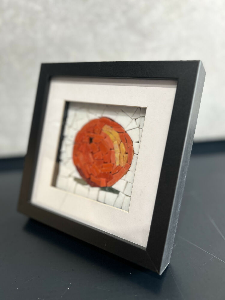 Smalti Mosaic Framed Orange