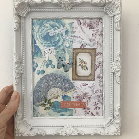 Collage Art Framed -
