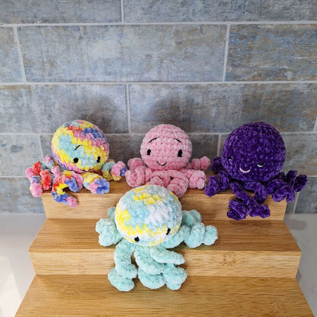 velvet octopus sensory toy