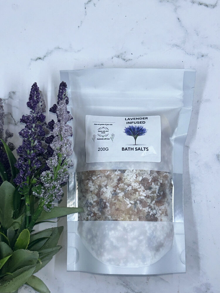 Lavender infused bath salts