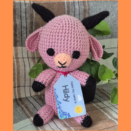 Cute crocheted goat